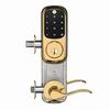 YRC226-ZW2-NW-5-605 Yale Touchscreen, Interconnected Lockset, NW Lever, Z-Wave,  5 1/2" Prep - Bright Brass