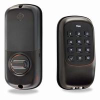 [DISCONTINUED] YRD110ZW0BP Yale Push Button Z-Wave Key Free Deadbolt - Oil Rubbed Bronze (Permanent)