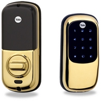 [DISCONTINUED] YRD240NR605 Yale Key Free Touchscreen Stand Alone Deadbolt - Bright Brass-PVD