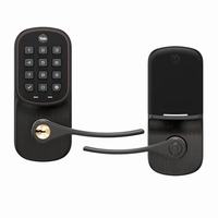 YRL216-NR-0BP Yale Pushbutton No Radio-Lever - Oil Rubbed Bronze (Permanent)