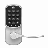 [DISCONTINUED] YRL236-CBA-619 Yale Pushbutton Connected by August Lever - Satin Nickel