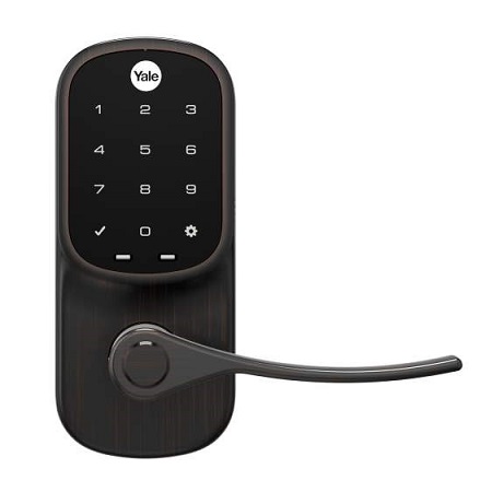 [DISCONTINUED] YRL256-ZW2-0BP Yale Touchscreen Key Free Z-Wave Lever - Oil Rubbed Bronze (Permanent)