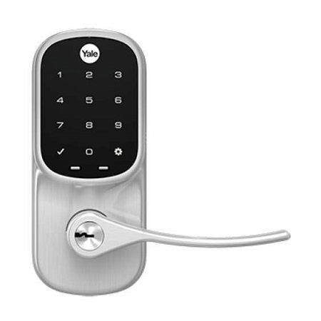[DISCONTINUED] YRL256-CBA-619 Yale Touchscreen Connected by August Lever - Satin Nickel