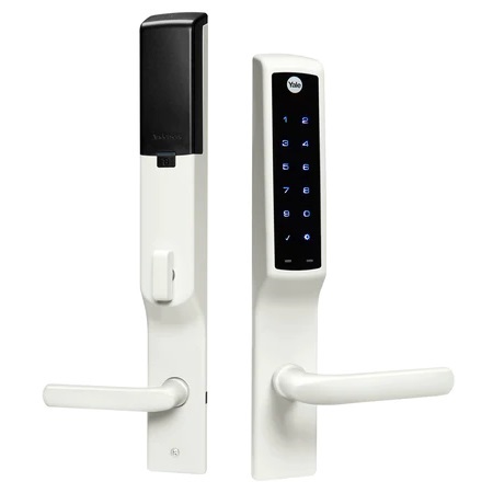 YRM276-CB1-WHT Yale Patio Door Lock Touchscreen with CBA - White
