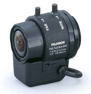 YV2.7x2.9LR4D-SA2L Fujinon 1/3" 2.9-8mm Varifocal F0.95-T360 CS Mount DC Auto Iris Lens