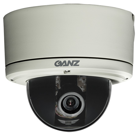 ZC-DWNT8312NXA-IR Ganz 3.3-12mm Varifocal 600TVL Outdoor Day/Night WDR Dome Security Camera 12VDC/24VAC