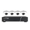 ZIPK4iM1W Speco Technologies 4 CH Plug-and-Play NVR 1080p 120FPS 1TB w/ 4 Intensifier Outdoor Mini-Dome 3.7mm lens white