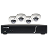 ZIPKIT4D1 Speco 4 CH Plug-and-Play NVR 1080p, 120FPS, 1TB w/ 4 Outdoor IR Dome 3.7mm lens