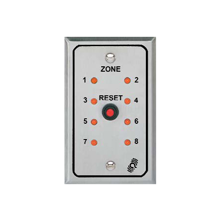 ZP-8AN Alarm Controls 8 Zone Annunciator Plate for ZA-8