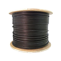 900916WBTPOLYM1B Remee 18 AWG 6 Conductors Shielded Stranded Bare Copper Non-Plenum Wet Location Copper Cables - 1000' Reel - Black