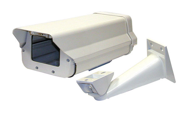 CAMH-500K MG Electronics 12" Indoor/Outdoor Aluminum Camera Housing & Bracket Kit w/Heater & Blower 