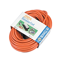 [DISCONTINUED] 02509 Coleman Cable 02509 100-Feet 12/3 SJTW Extension Cord, Orange