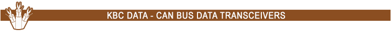 KBC Data - CAN Bus Data Transceivers