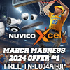 Nuvico Xcel March Madness Deals Offer #1 - Get a FREE Nuvico Xcel Series TN-E800AI-8P 8 Channel NVR with 4TB Storage When You Purchase of Any 6 Select Nuvico Xcel Series IP Security Cameras