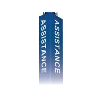 TW-ASB Aiphone Tower Assistance Label - Blue