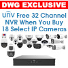 DWG Exclusive - FREE NVR304-32S-P16 32 Channel NVR with Purchase of Any 18 Select Uniview IP Security Cameras
