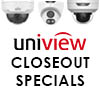 Uniview Closeout Specials on Select IP Cameras