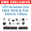 DWG Exclusive - Uniview November 2023 FREE NVR / PoE Switch with Purchase of Select Uniview IP Security Cameras or Get Huge Savings on Select 4K / 8MP IP Cameras!