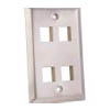 Vertical Cable 4 Port Wall Plates